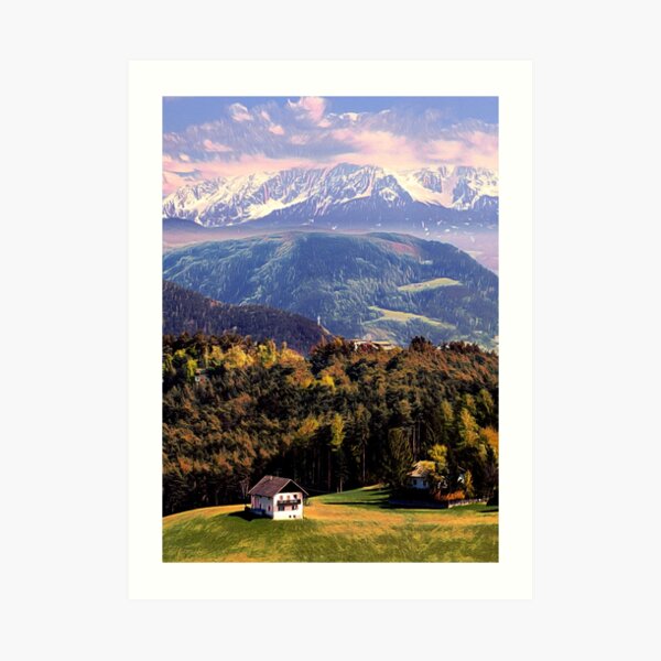 Hidden in the Alps Art Print