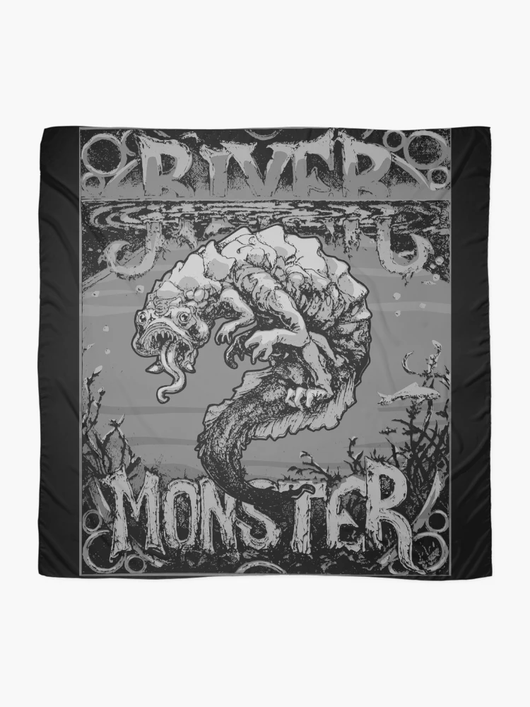 Thumbnail 2 of 3, Scarf, River Monster designed and sold by atomictitan.