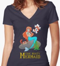 The Misty Mermaid Women's Fitted V-Neck T-Shirt