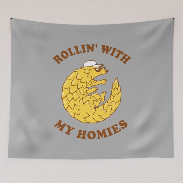 Artikelvorschau, Pangolin Rollin 'Mit meinen Homies entworfen und verkauft von Yipptee Shirts.