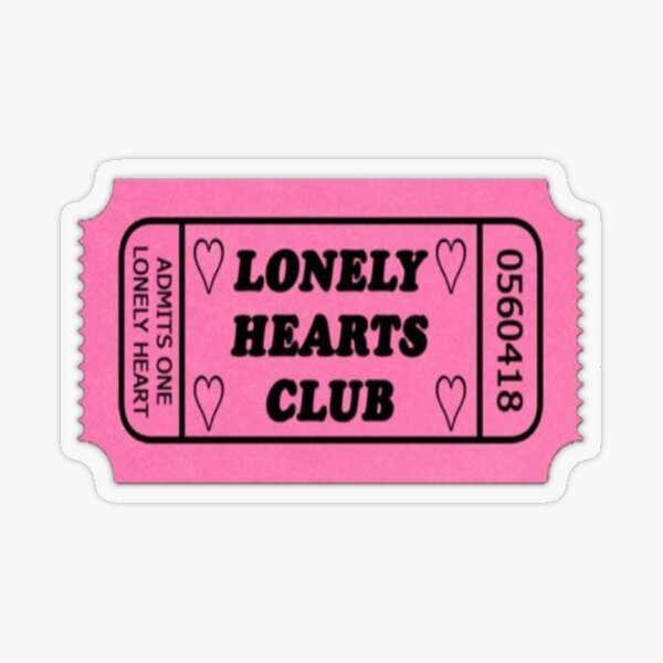 Item preview, "Lonely Hearts Club" Movie Stub designed and sold by Gretu.