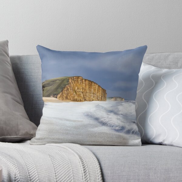 West Bay, Dorset Throw Pillow