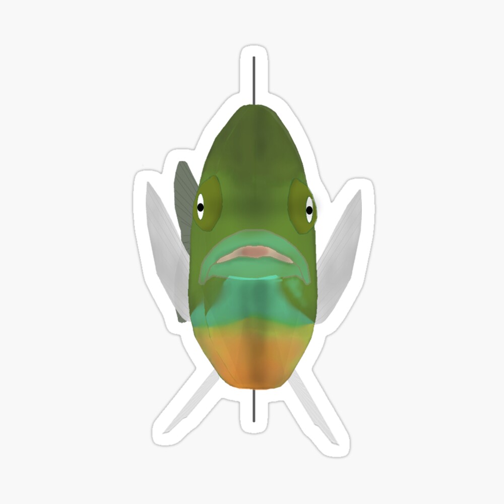 Bluegill Sunfish - Fish Head Poster for Sale by fishfolkart