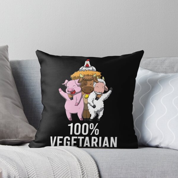 Item preview, 100% Vegetarian Veggie AF Vegan Statement designed and sold by BornDesign.