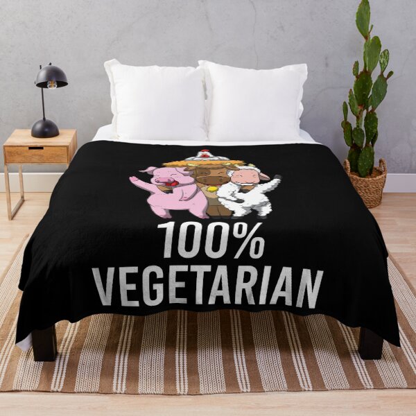 Item preview, 100% Vegetarian Veggie AF Vegan Statement designed and sold by BornDesign.