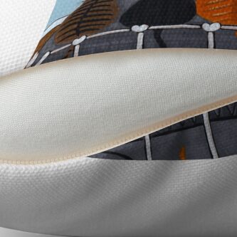 Alternate view of The Cat Alarm Throw Pillow