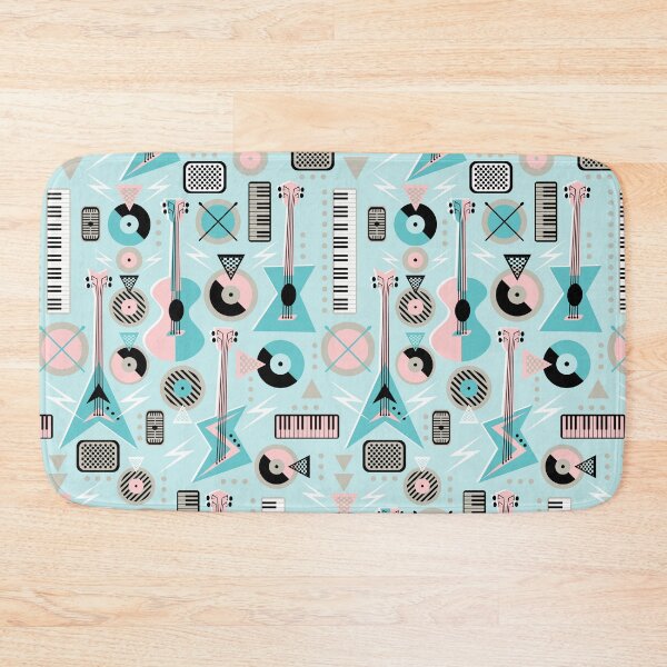 Item preview, Retro Musical Mayhem Turquoise designed and sold by studioxtine.