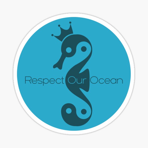 Respect Our Ocean - Seahorse love Sticker