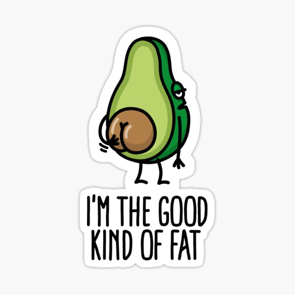 Fat Good Avocado Stickers Redbubble