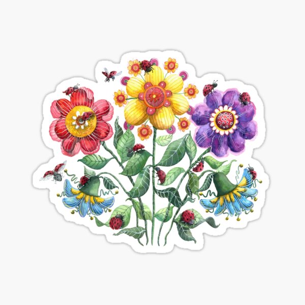 Ladybug Playground Sticker