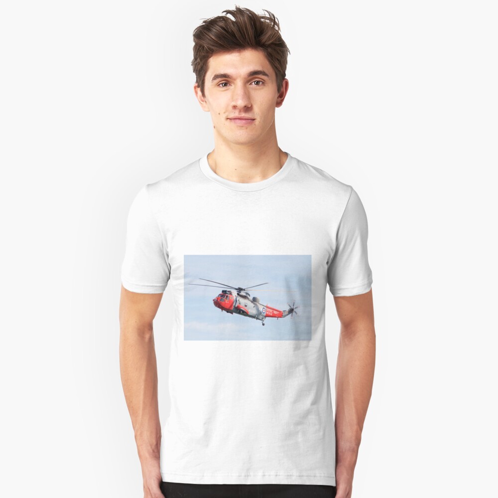 Royal Navy Sea King Rescue Helicopter Slim Fit T-Shirt