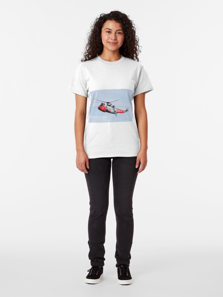 Alternate view of Royal Navy Sea King Rescue Helicopter Classic T-Shirt