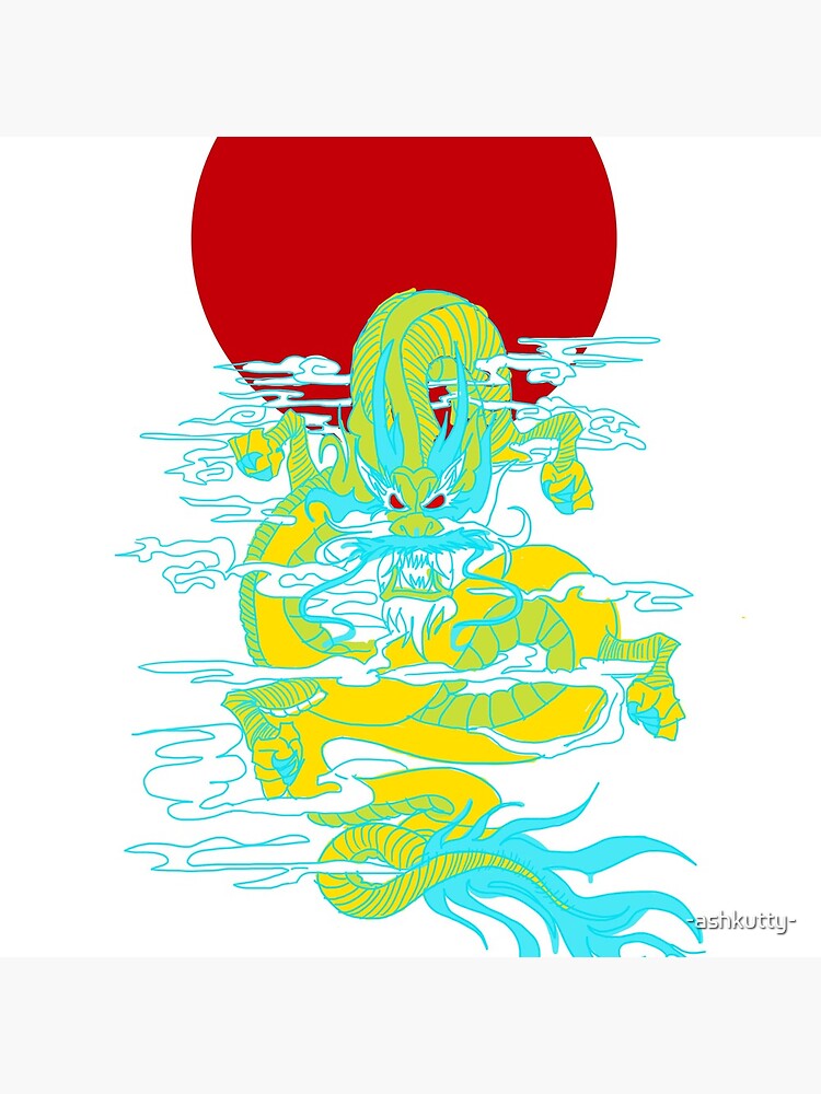Thumbnail 2 of 2, Tote Bag, Druggy Dragon in Japan designed and sold by -ashkutty-.
