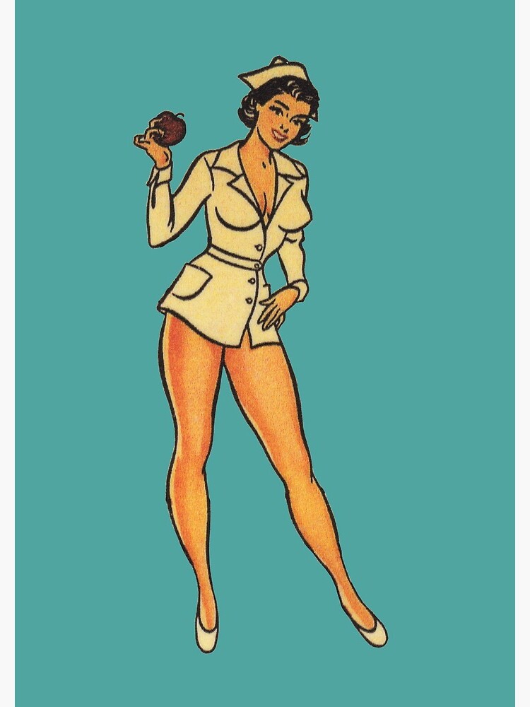 Vintage Pin Up Nurse Spiral Notebook For Sale By Hilda74 Redbubble