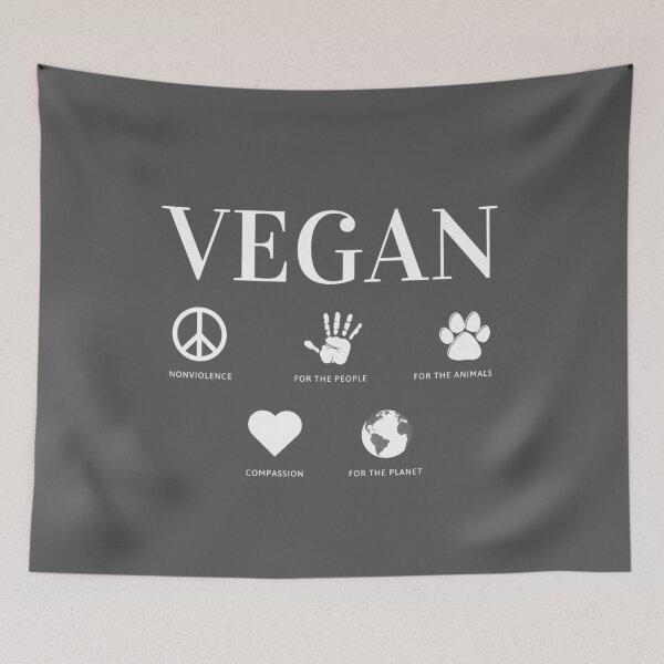 Item preview,  Vegan, nonviolence, for the people, for the animals, compassion, for the planet designed and sold by FFelder.