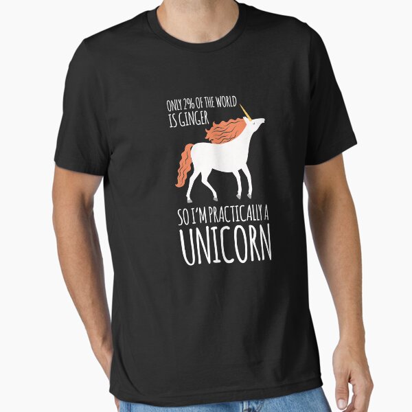 Aperçu de l'œuvre 2% dans le monde sont rousses je suis une licorne créée et vendue par MooonTees.