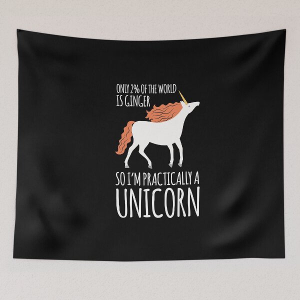 Item preview, 2% On The World Are Ginger I Am Unicorn Redhead designed and sold by MooonTees.