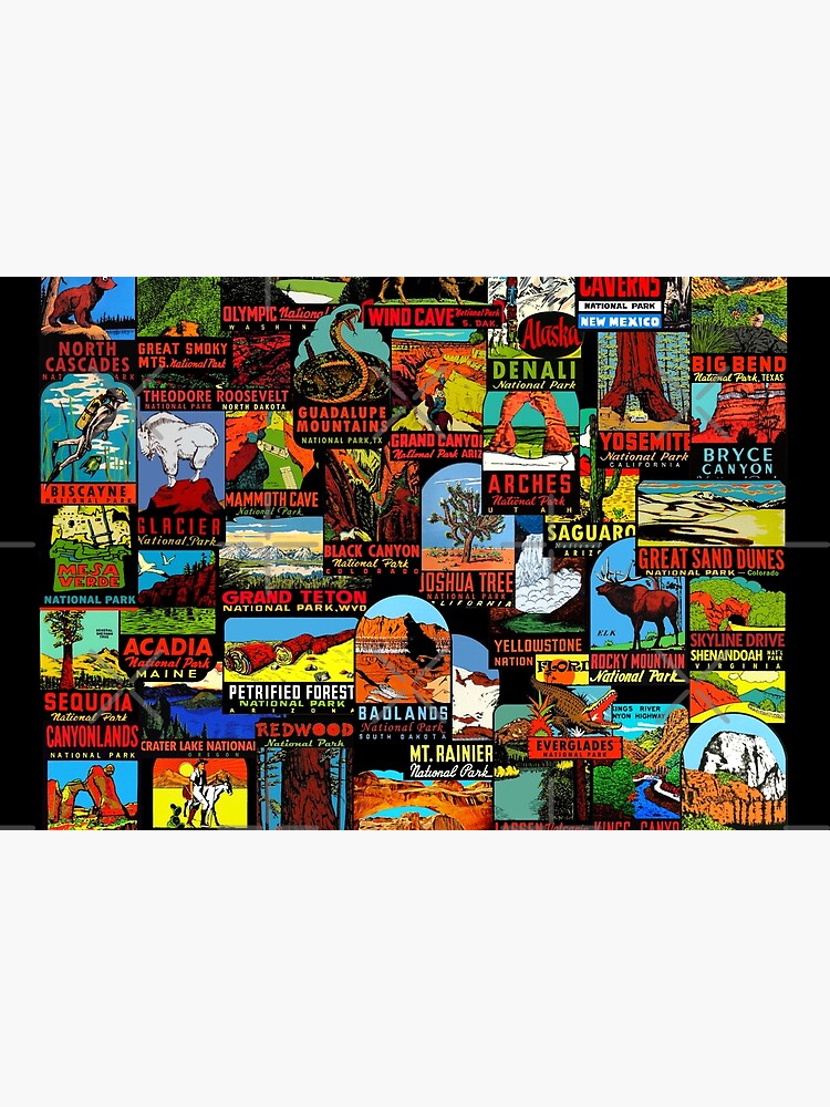 American National Parks Vintage Travel Decal Bomb by hilda74