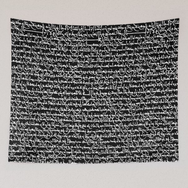 Item preview, Ancient Arabic // Black designed and sold by TLTextiles.