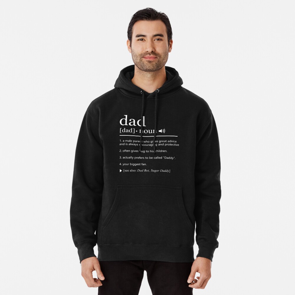  Dad definition meaning dictionary funny joke humor lol men  Pullover Hoodie : Clothing, Shoes & Jewelry