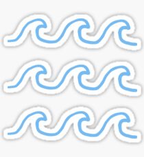 blue waves pack Sticker
