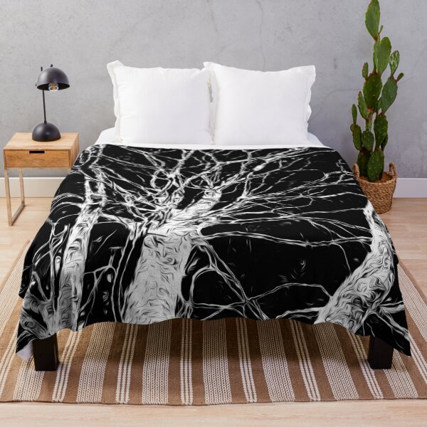 Item preview, Fiery Swirl Tree - Monochrome B/W designed and sold by Olympia Ellinas.