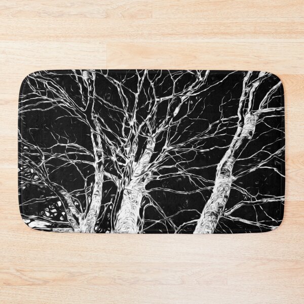 Item preview, Fiery Swirl Tree - Monochrome B/W designed and sold by Olympia Ellinas.