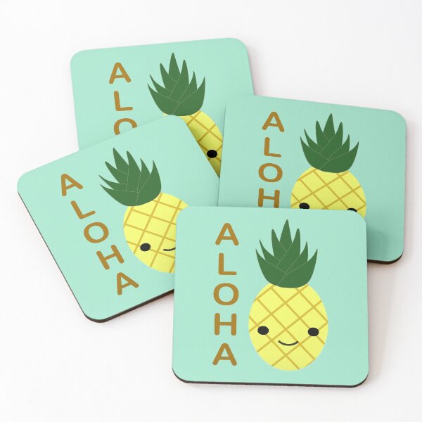 Item preview, Aloha Cute Kawaii Pineapple designed and sold by Hedgie Designs.