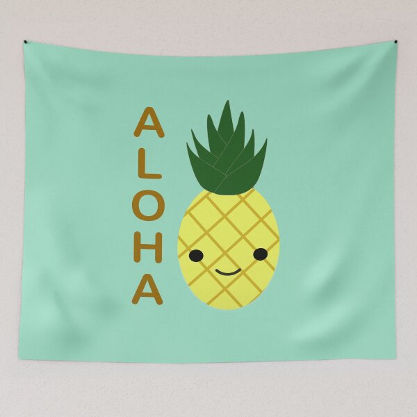 Item preview, Aloha Cute Kawaii Pineapple designed and sold by Hedgie Designs.