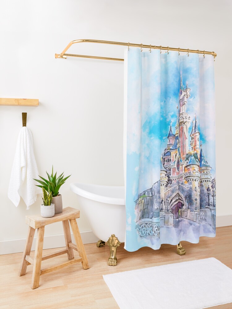 Alternate view of Magic Castle Shower Curtain