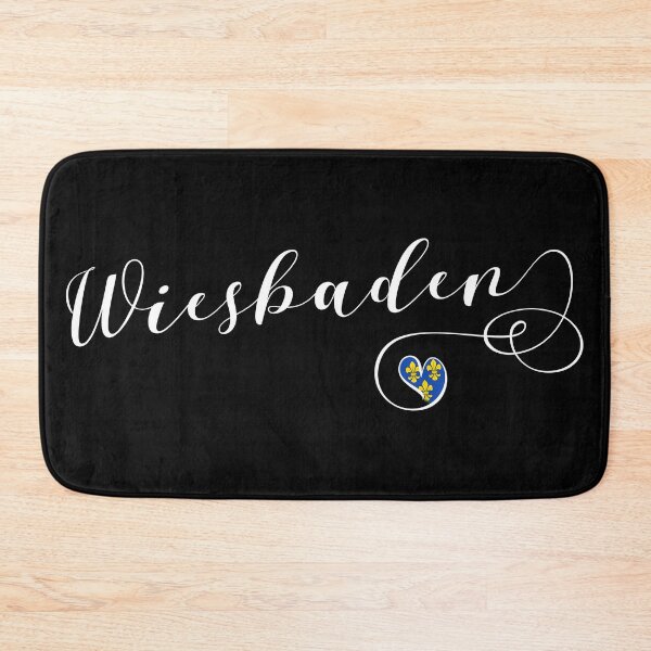 Item preview, Wiesbaden Flag Heart, Hesse, Land Hessen designed and sold by Celticana.