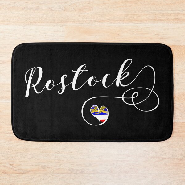 Item preview, Rostock Flag Heart, Mecklenburg-Vorpommern designed and sold by Celticana.