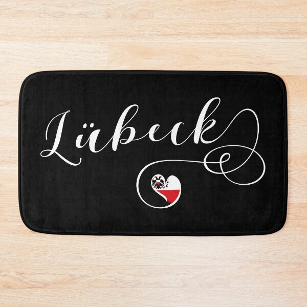 Item preview, Lübeck Flag Heart, Hanseatic City of Lübeck designed and sold by Celticana.