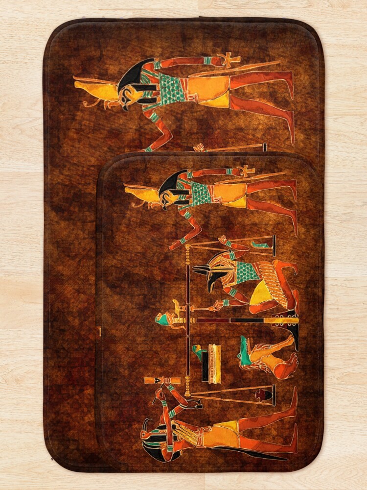 "Ancient Egyptian Gods " Bath Mat for Sale by NaturePrints Redbubble