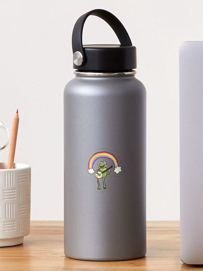 Thumbnail 1 von 3, Sticker, "Rainbow Kermit" designt und verkauft von Gretu.