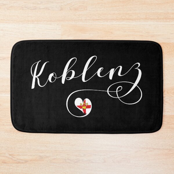 Item preview, Koblenz Flag Heart, Rhineland-Palatinate	 designed and sold by Celticana.