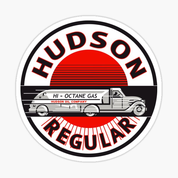 Item preview, Hudson Gasoline vintage sign designed and sold by htrdesigns.