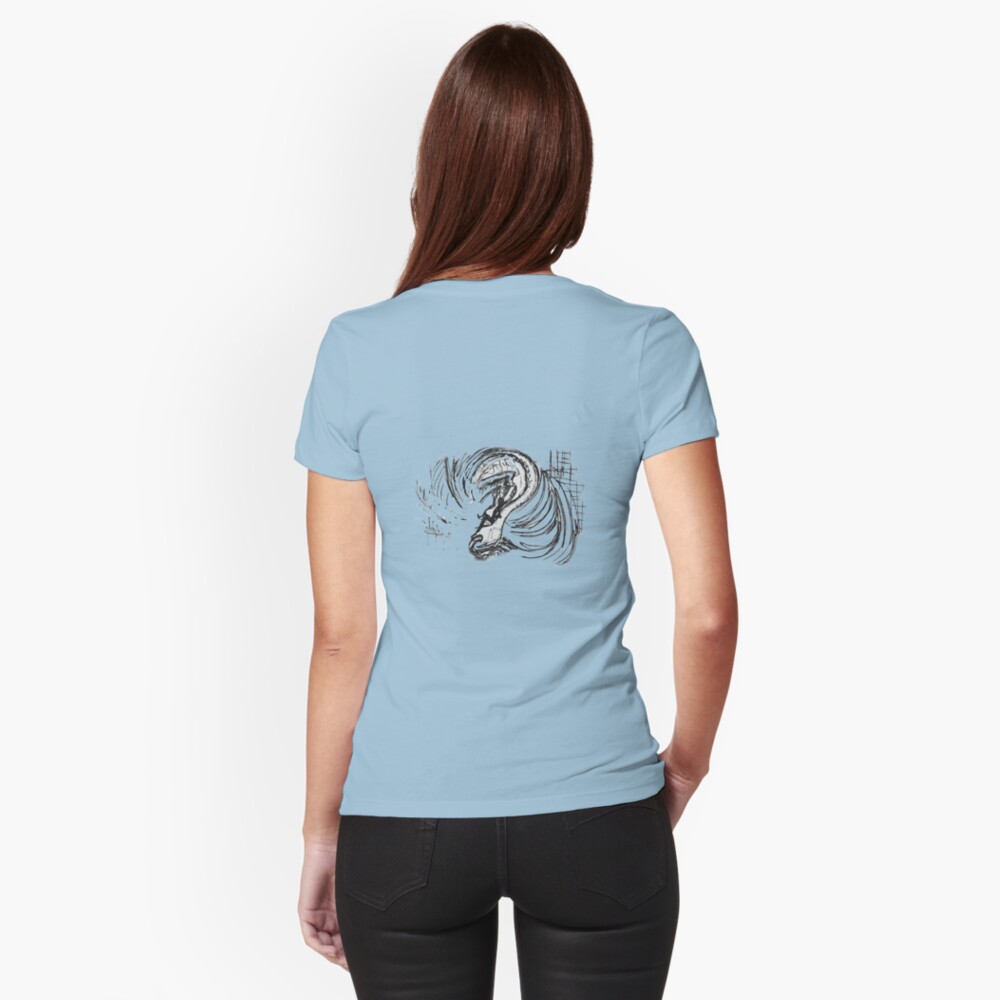littleTscribble #4 Fitted T-Shirt