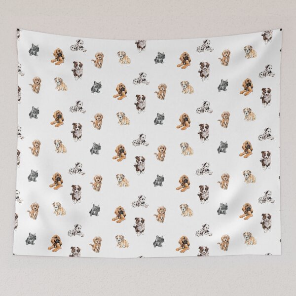 Item preview, Bulldog Puppy Watercolor Illustration designed and sold by Uplift Illustrations.