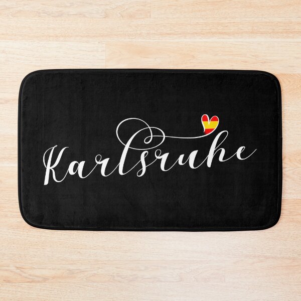 Item preview, Karlsruhe Flag Heart, Baden-Württemberg designed and sold by Celticana.