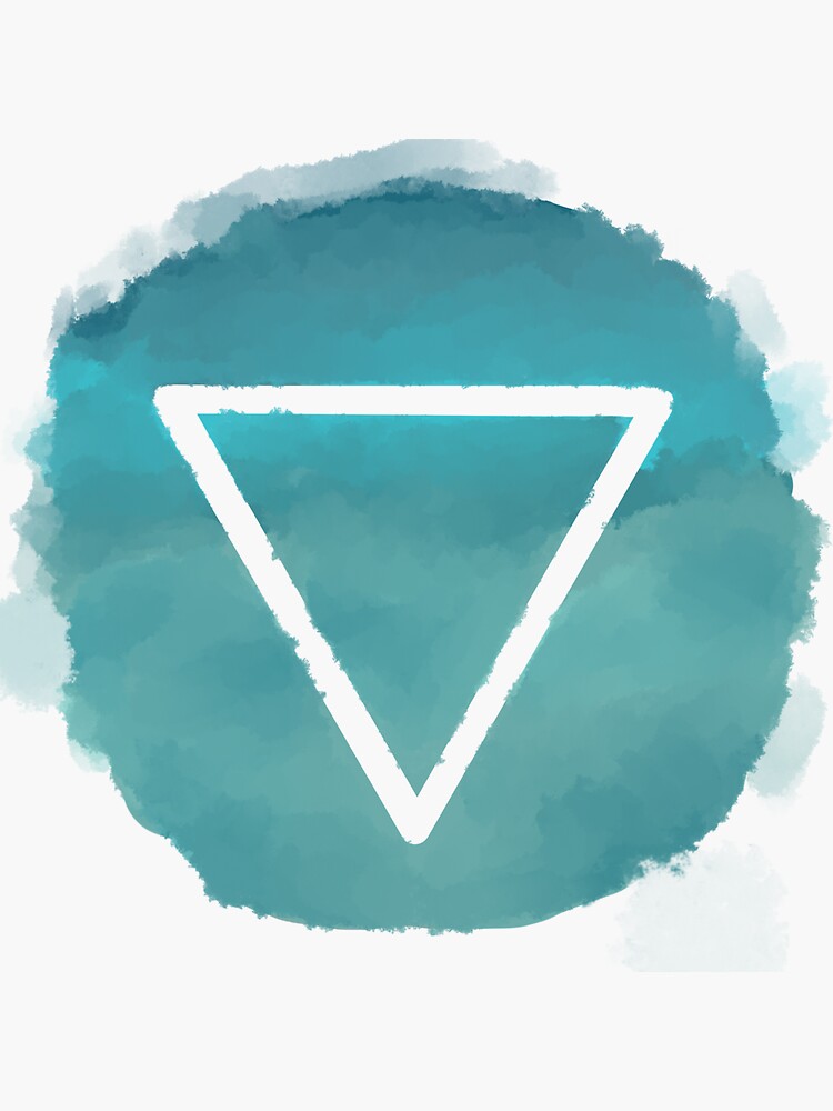 "Water Elemental Symbol" Sticker for Sale by SiofraMuirne Redbubble