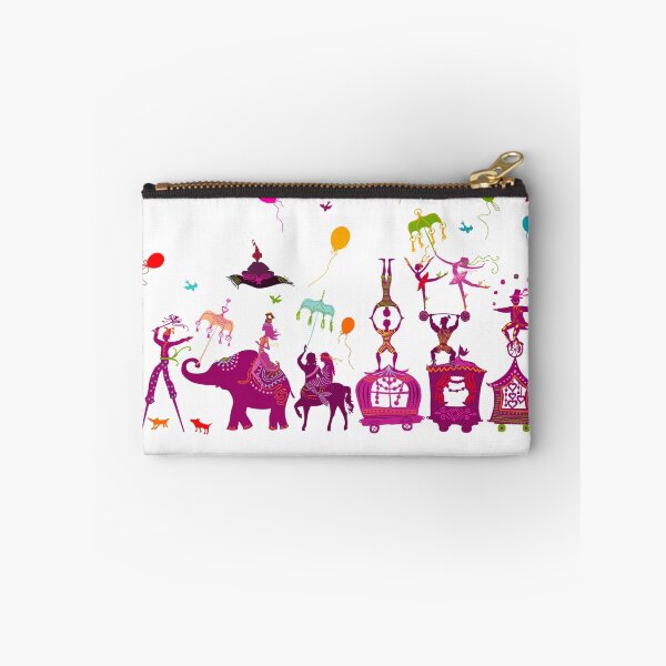 Item preview, colorful circus carnival traveling in one row on white background designed and sold by nuanz.