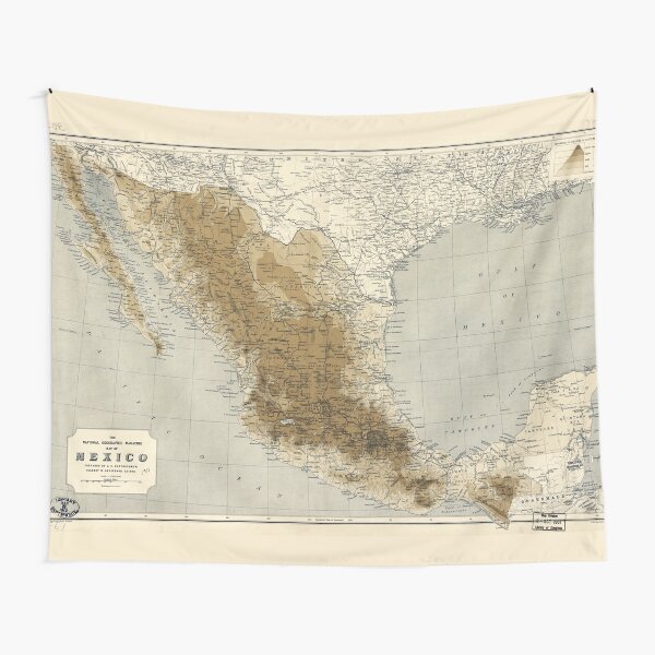 Item preview, Map of Mexico (1911) designed and sold by allhistory.