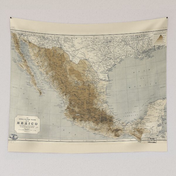 Item preview, Map of Mexico (1911) designed and sold by allhistory.