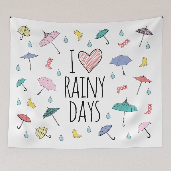 Item preview, I ❤️ Rainy Days designed and sold by scribblewit.