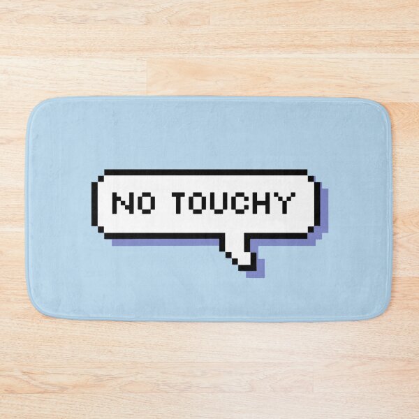 Item preview, No Touchy - Pixel Speech Bubble - (Blue) designed and sold by Bumcchi.