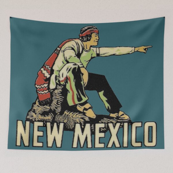 Item preview, New Mexico NM State Vintage Travel Decal designed and sold by hilda74.