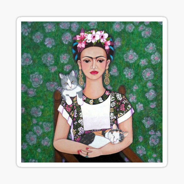 Frida Cat Lover Sticker