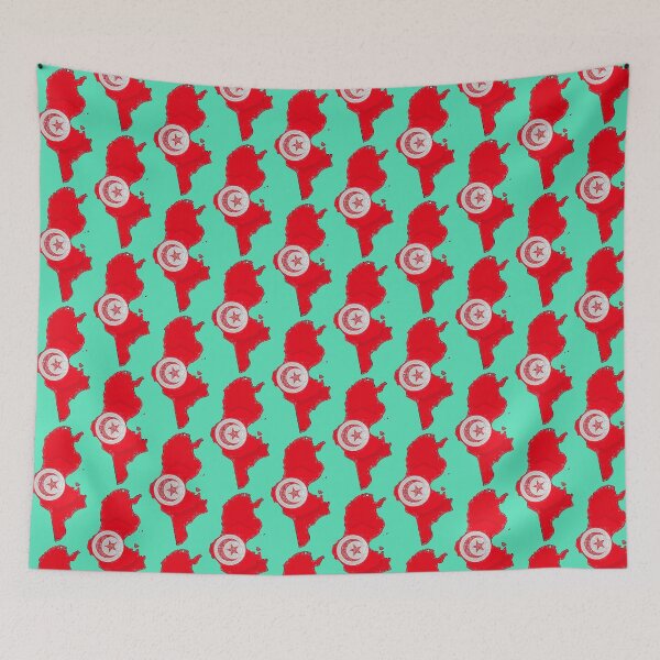 Item preview, Tunisia Map With Tunisian Flag designed and sold by Havocgirl.