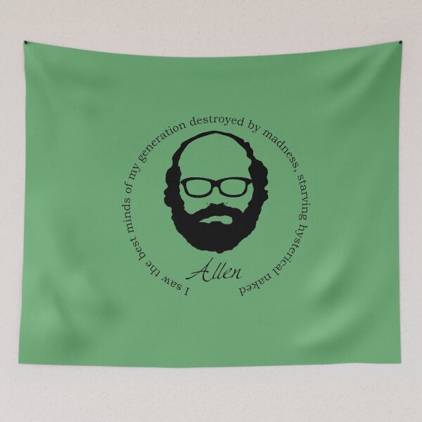 Item preview, Allen Ginsberg Book Quote designed and sold by The Dead  Writers Circle.